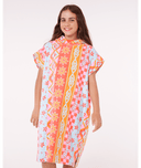 RIP CURL GIRLS MIXED COTTON HOODED TOWEL - RED