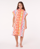 RIP CURL GIRLS MIXED COTTON HOODED TOWEL - RED