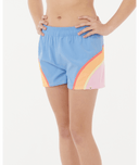 RIP CURL GIRLS SUNSET SKIES BOARDSHORT - BLUE