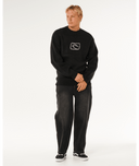 RIP CURL INNER VISIONS KNIT CREW - BLACK