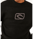 RIP CURL INNER VISIONS KNIT CREW - BLACK