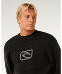 RIP CURL INNER VISIONS KNIT CREW - BLACK