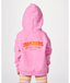 GIRL SURF PUFF HERITAGE HOOD - HOT PINK