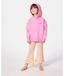 GIRL SURF PUFF HERITAGE HOOD - HOT PINK