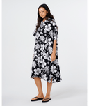 RIP CURL MIXED HOODED TOWEL - BLACK/WHITE