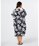 RIP CURL MIXED HOODED TOWEL - BLACK/WHITE