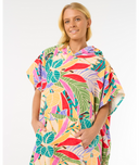 RIP CURL MIXED HOODED TOWEL - DARK CHOCOLATE