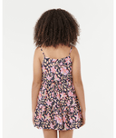 RIP CURL GIRLS SUNSET SKIES TIER DRESS - NAVY