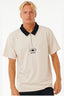 RIP CURL QUALITY SURF PRODUCTS POLO - VINTAGE WHITE
