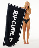 RIP CURL BRAND LOGO TOWEL - BLACK