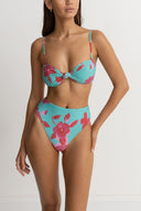 RHYTHM INFERNA FLORAL KNOTTED BANDEAU TOP - SPRING