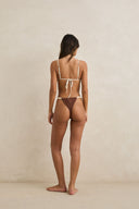 RHYTHM LILY RIB SOFT SIDE ITSY PANT - CHOCOLATE