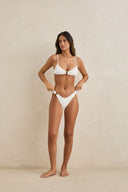 RHYTHM GIGI RING FRONT TRILETTE TOP - WHITE