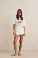 RHYTHM MELIA OVERSIZED T-SHIRT - CHOCOLATE
