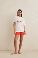RHYTHM MELIA OVERSIZED T-SHIRT - RED