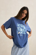 RHYTHM ISLAND OVERSIZED TEE - INDIGO