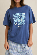 RHYTHM ISLAND OVERSIZED TEE - INDIGO