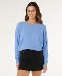 RIP CURL EMILY SWEATER - CORNFLOWER BLUE