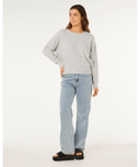 RIP CURL EMILY SWEATER - LIGHT GREY MARLE