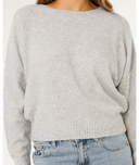 RIP CURL EMILY SWEATER - LIGHT GREY MARLE