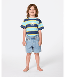 BOY HYPED UP DENIM SHORT - WASHED BLUE