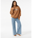 RIP CURL VARSITY HOODIE - BROWN
