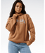 RIP CURL VARSITY HOODIE - BROWN