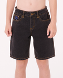 RIP CURL BOYS HYPED UP DENIM WALKSHORT - WASHED BLACK