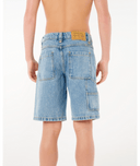 RIP CURL BOYS HYPED UP DENIM WALKSHORT - WASHED BLUE