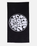 RIP CURL LOGOS TOWEL - BLACK