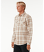 RIP CURL GRIFFIN FLANNEL SHIRT - BONE