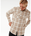 RIP CURL GRIFFIN FLANNEL SHIRT - BONE