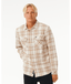RIP CURL GRIFFIN FLANNEL SHIRT - BONE