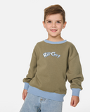 RIP CURL BOY RIDE THE WAVE CREW - SURPLUS GREEN