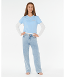 RIP CURL KIDS AGGIE RELAXED JEANS - VINTAGE BLUE