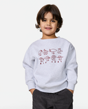 RIP CURL BOY SURF CHECK CREW - LIGHT GREY HEATHER