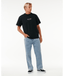 DOSED DENIM PANT - WASHED BLUE