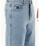 DOSED DENIM PANT - WASHED BLUE