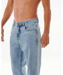 DOSED DENIM PANT - WASHED BLUE