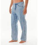 DOSED DENIM PANT - WASHED BLUE