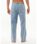 DOSED DENIM PANT - WASHED BLUE