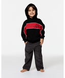 RIP CURL BOY PANEL BEATER HOOD - BLACK