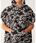 RIP CURL SESSIONS HOODED TOWEL - WASHED BLACK