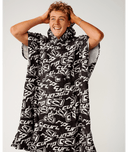 RIP CURL SESSIONS HOODED TOWEL - WASHED BLACK