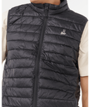 RIP CURL ANTI SERIES SEARCH PUFFER VEST - BLACK