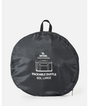 LARGE PACKABLE DUFFLE 60L - BLACK/OFF WHITE
