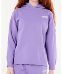 RIP CURL GROM GIRL SURF PUFF HERITAGE HOOD - PURPLE