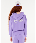 RIP CURL GROM GIRL SURF PUFF HERITAGE HOOD - PURPLE
