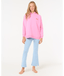 GIRLS SURF PUFF HOOD - HOT PINK
