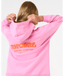 GIRLS SURF PUFF HOOD - HOT PINK